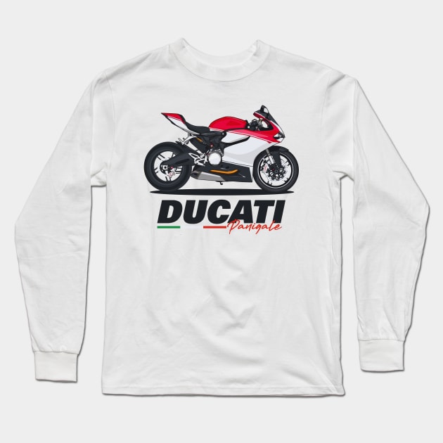 Ducati Panigale Long Sleeve T-Shirt by fourdsign